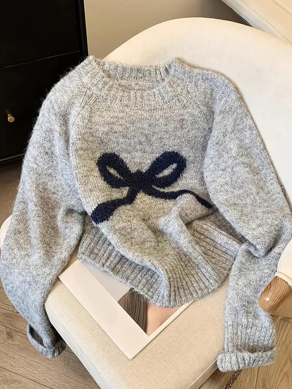 Gabrielle | Elegant Bow Knit Sweater for Fall & Winter Fashion