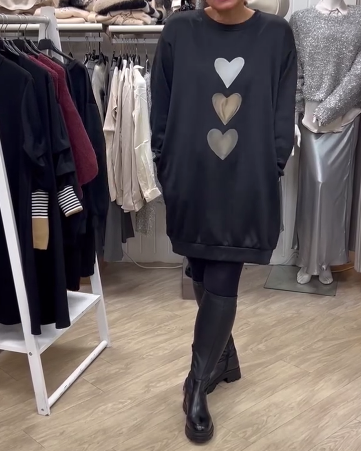 Ava | Casual Sweatshirt Dress
