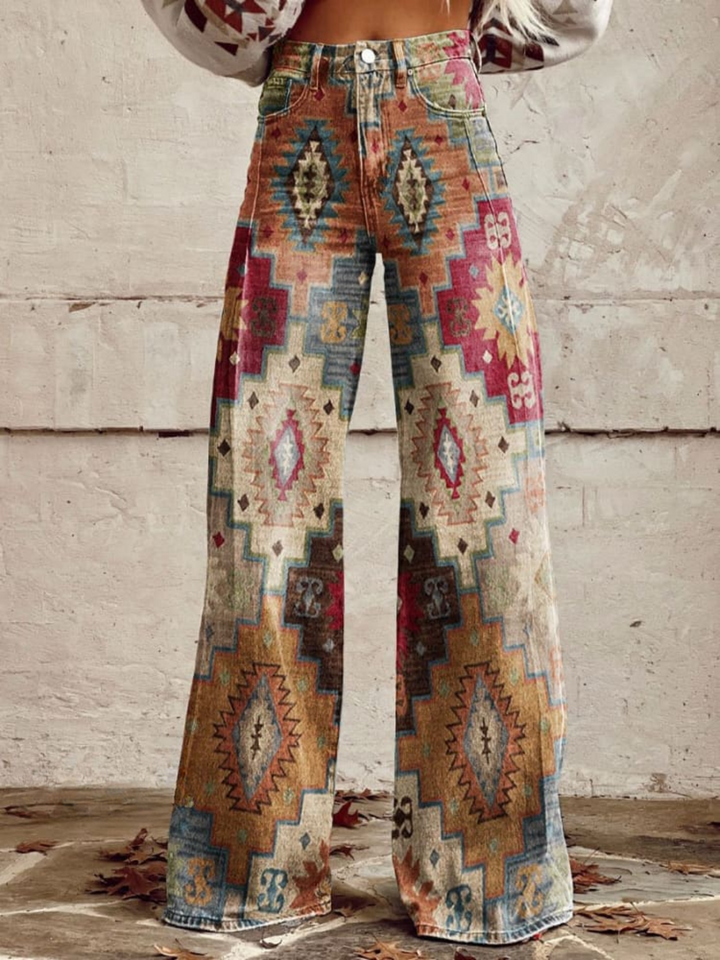 Alana | Vintage Boho Wide-Leg Pants