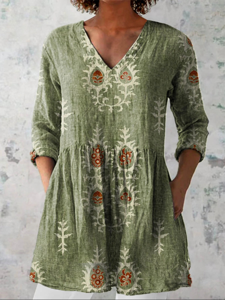 Frederick | Long blouse with V-neck