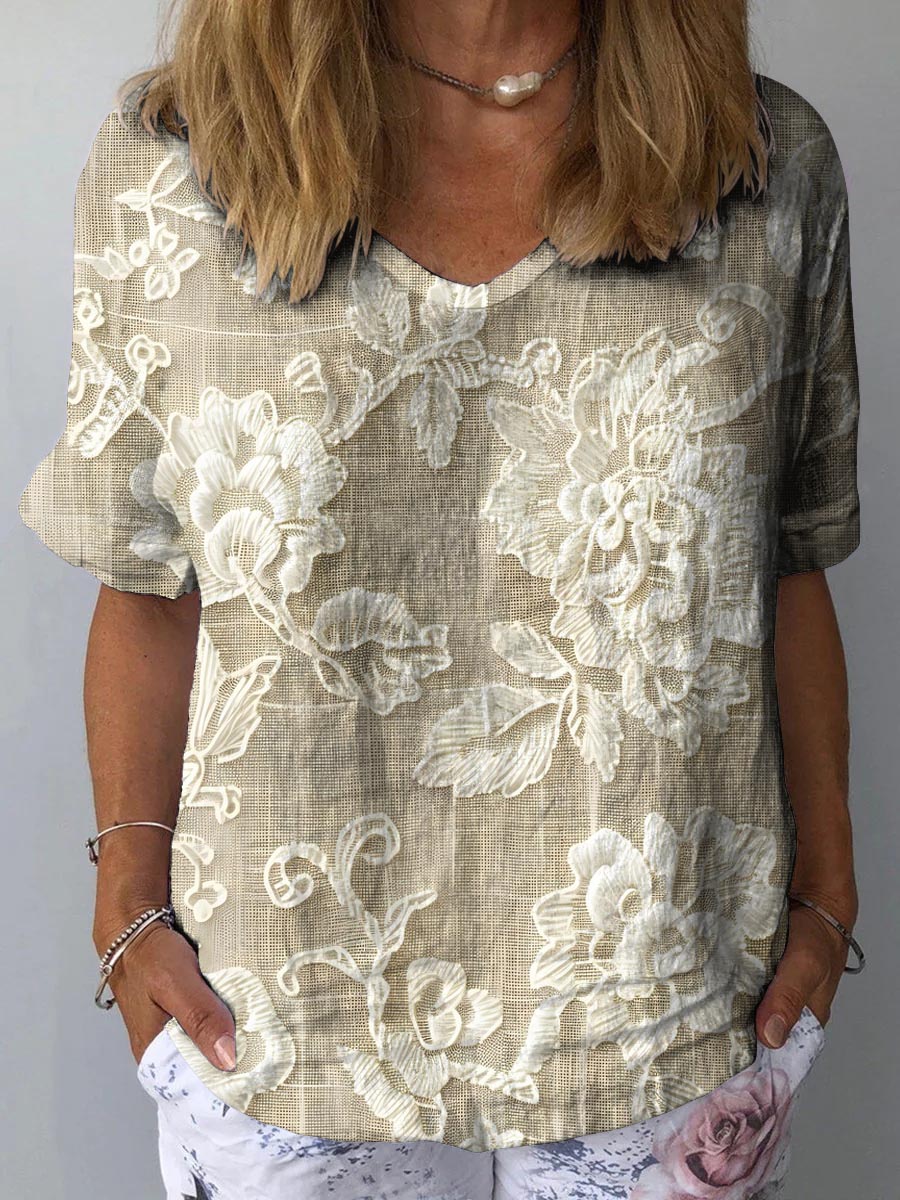 Tamara | Artistic blouse with print
