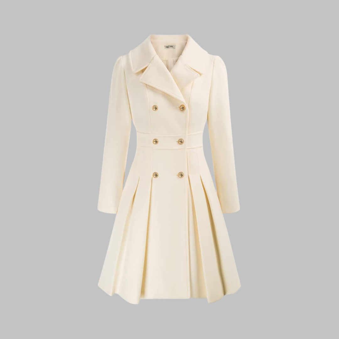 Jacinta | Classy Double Button Long Sleeve Coat