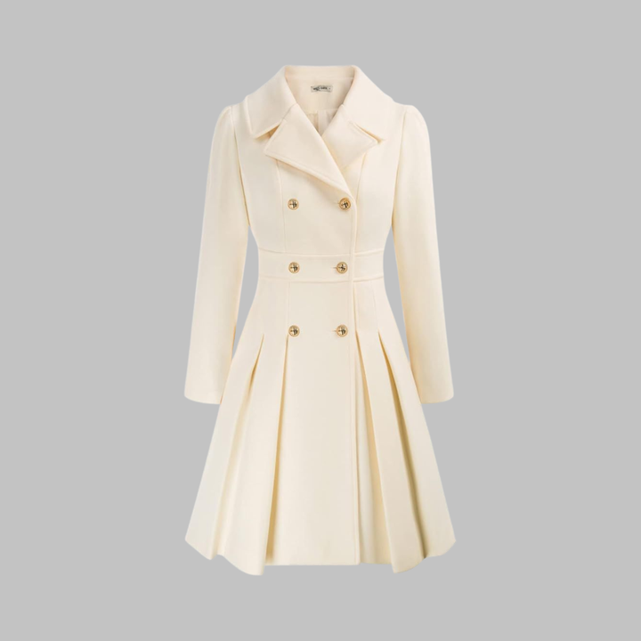 Jacinta | Classy Double Button Long Sleeve Coat