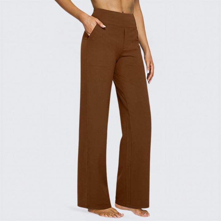 Saskia | Comfortable High-Waist Wide Leg Pants for Yoga and Outdoor Fun