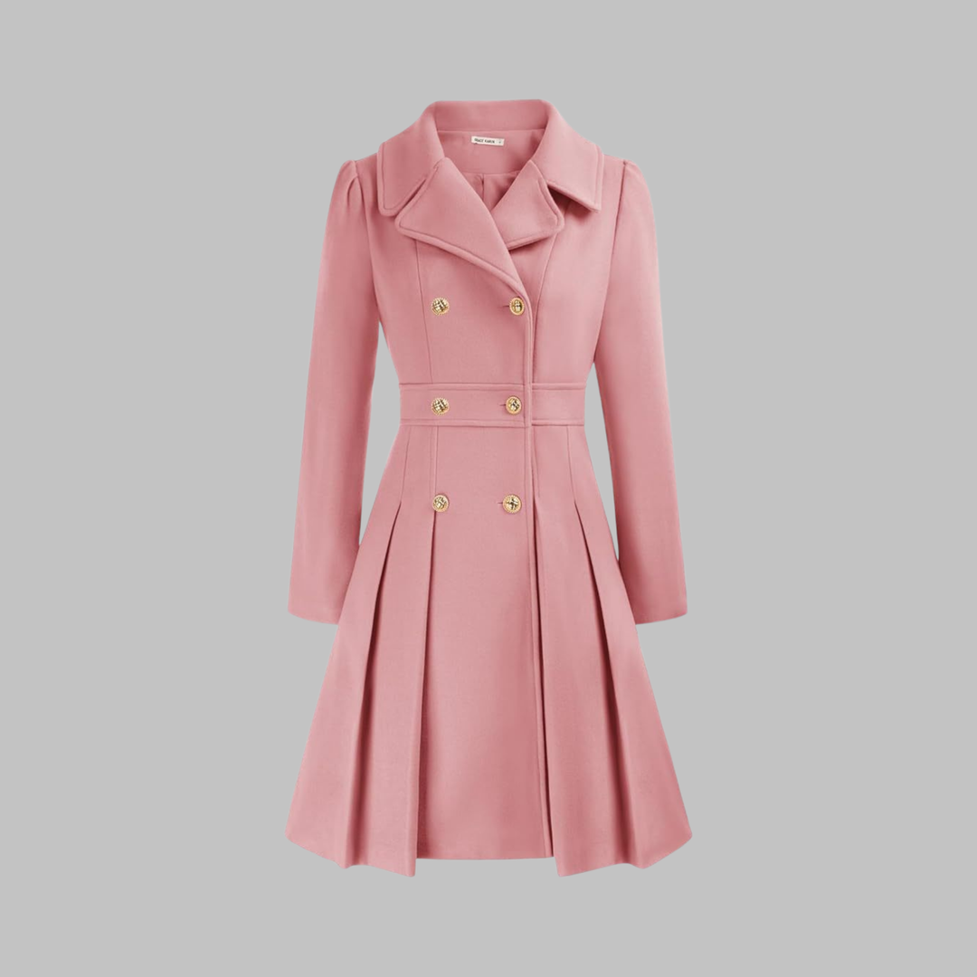 Jacinta | Classy Double Button Long Sleeve Coat