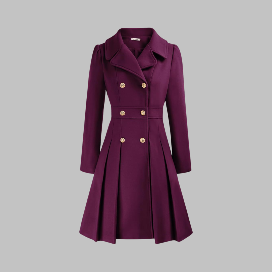 Jacinta | Classy Double Button Long Sleeve Coat