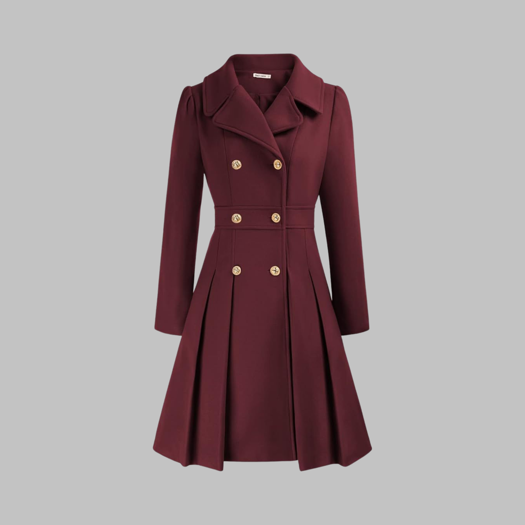 Jacinta | Classy Double Button Long Sleeve Coat