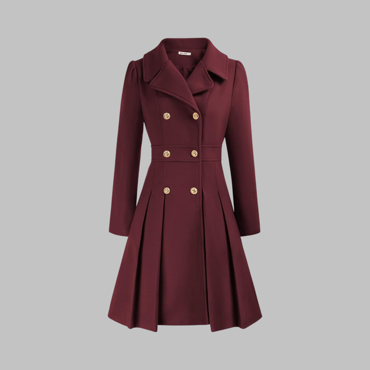 Jacinta | Classy Double Button Long Sleeve Coat