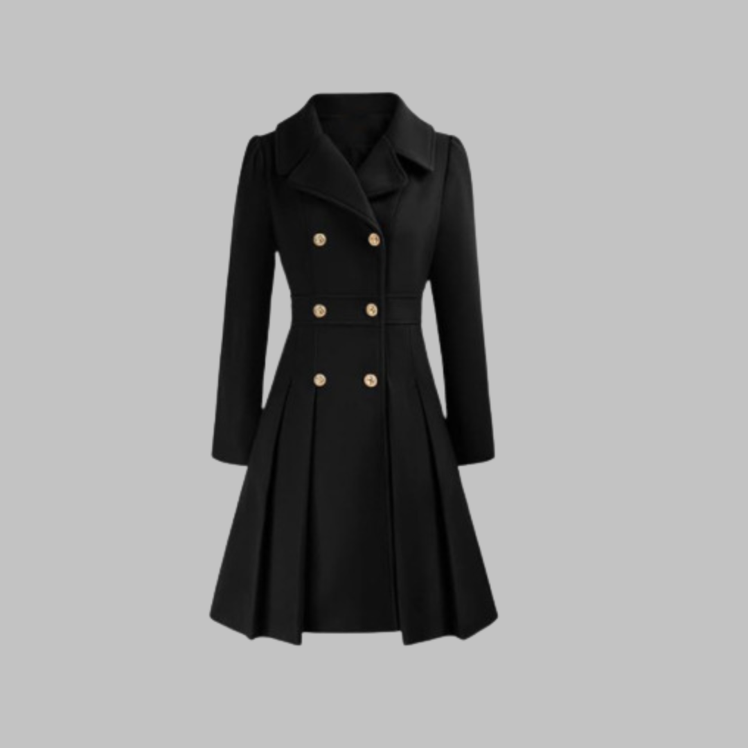 Jacinta | Classy Double Button Long Sleeve Coat