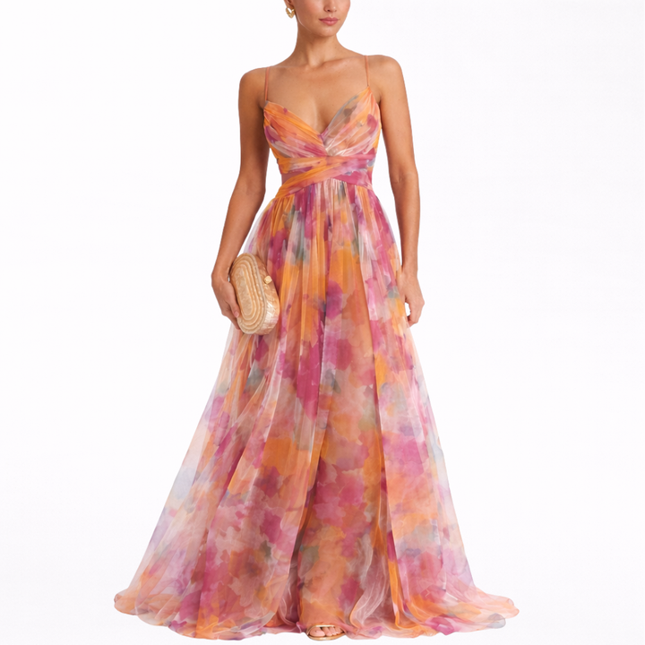 Ruth | Magical maxi dress with floral print