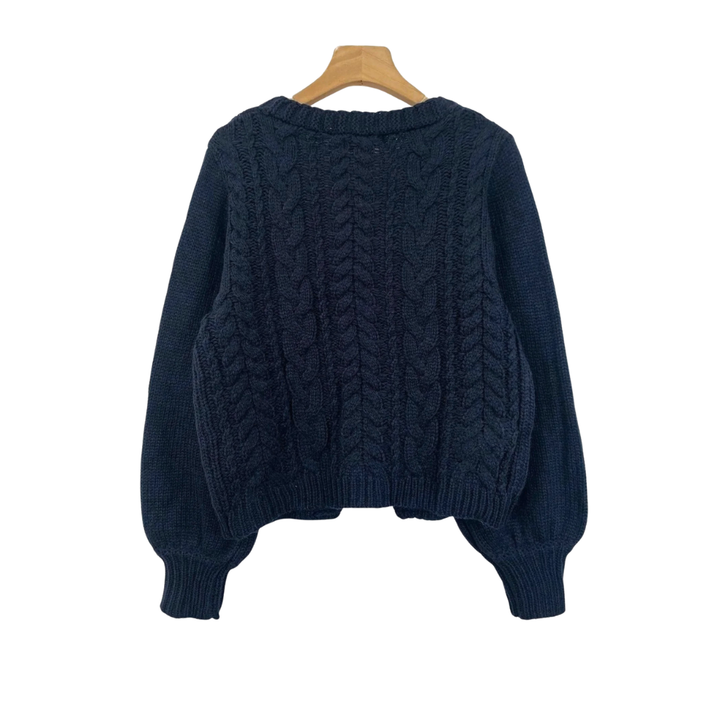 Xanthe | Cosy Cable Knit Tie-Front Cardigan