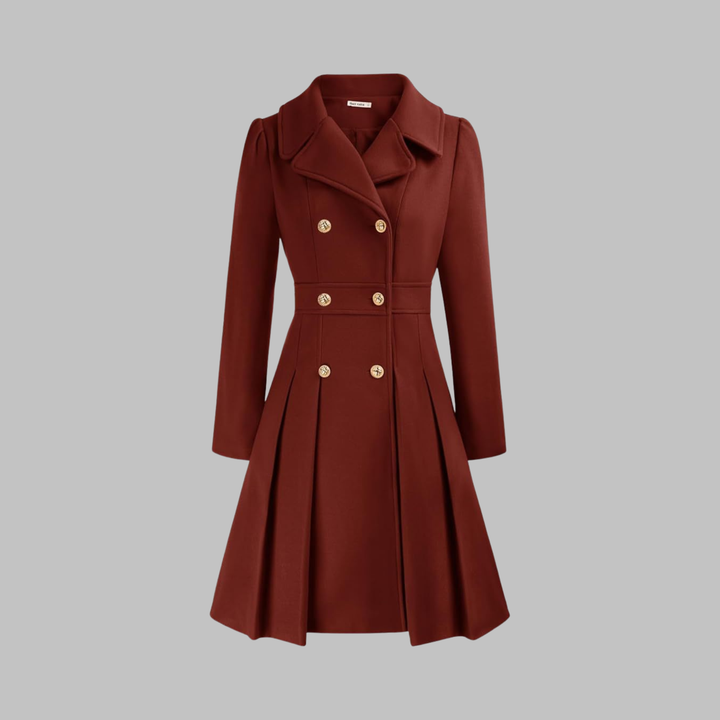 Jacinta | Classy Double Button Long Sleeve Coat