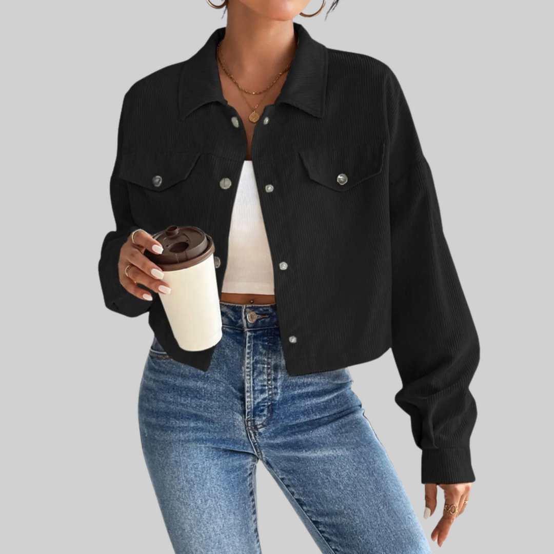 Sienna | Classic Collared Button-Front Jacket