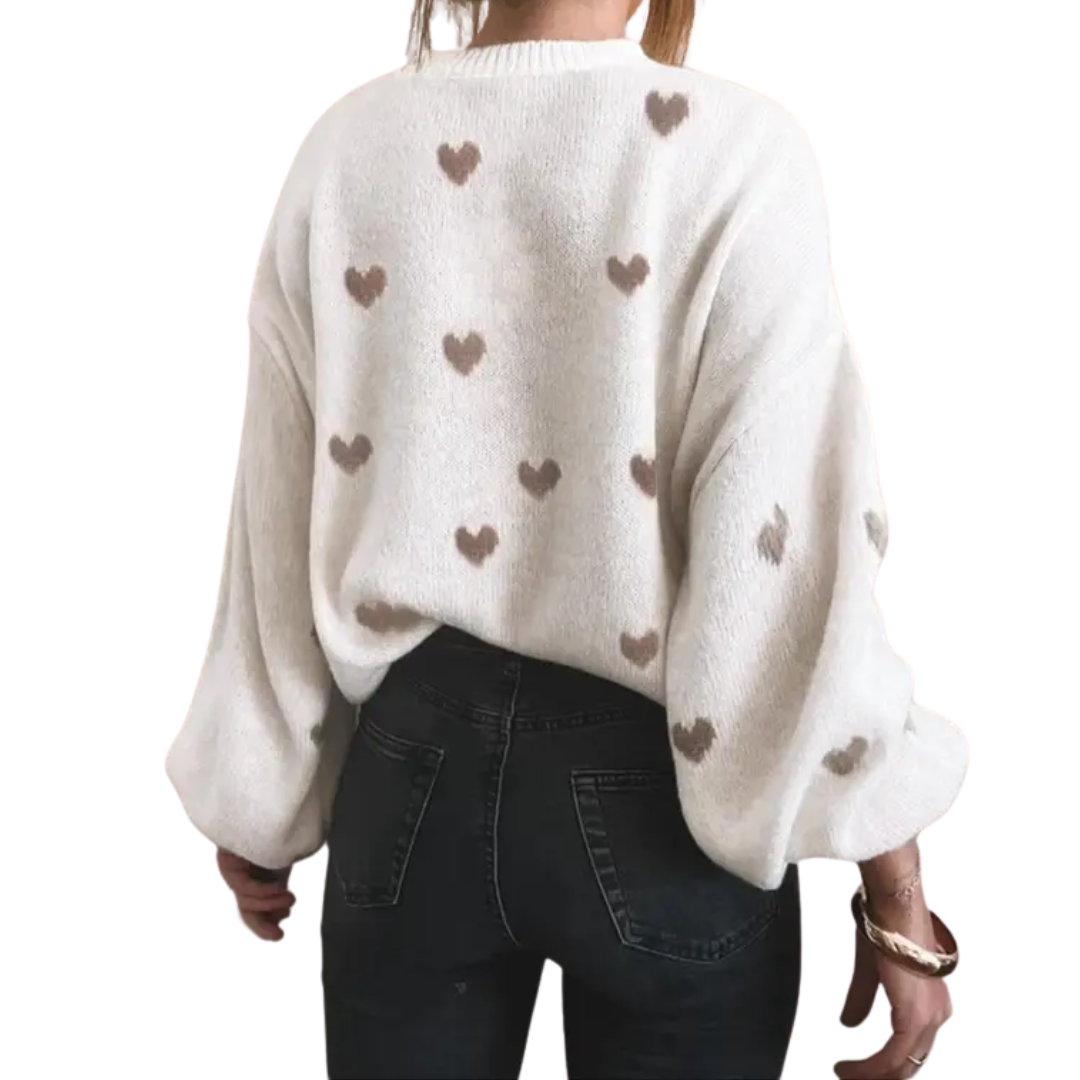 Ava | Cosy Halloween Print Drop Shoulder Sweater