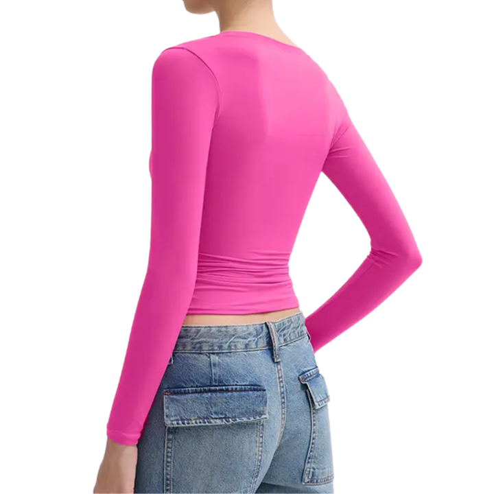 Mackenzie | Sleek Double Layer Scoop Neck Top