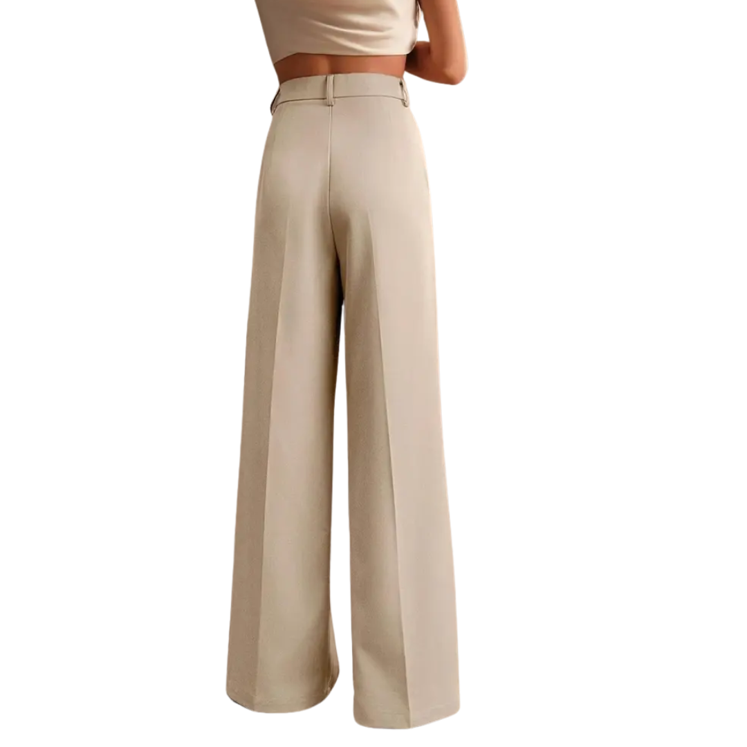 Isabelle | Relaxed High-Waist Wide Leg Trousers