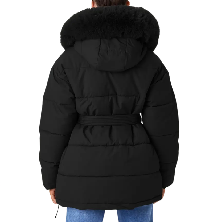 Daisy | Fluffy Fur Collar Thermal Coat