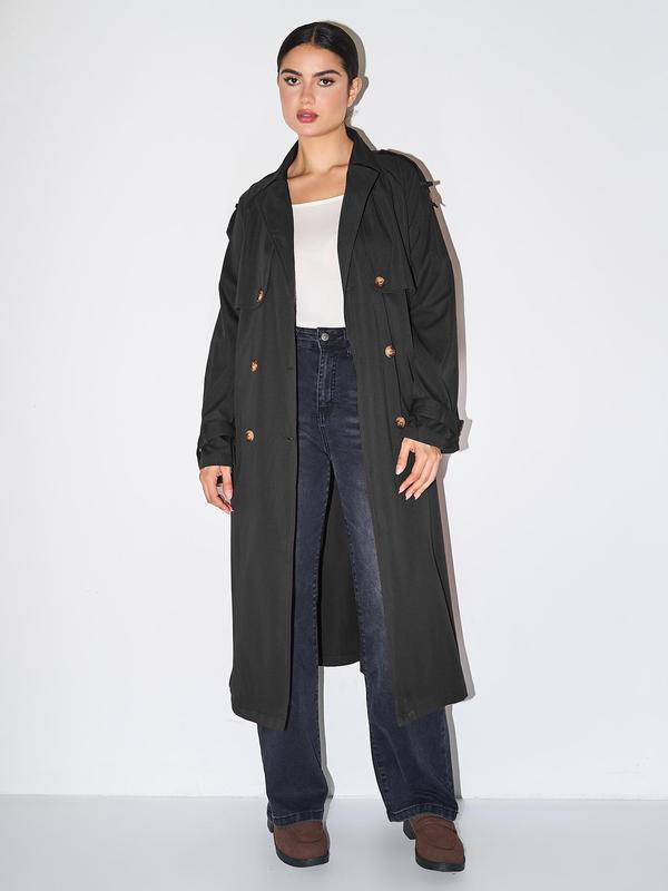 Paige | Elegant Double Breasted Winter Warm Trench Coat