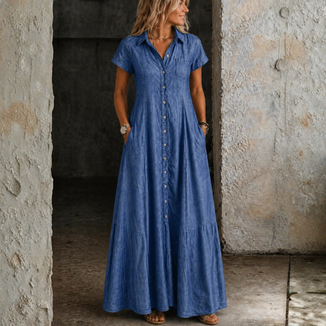 Daisy - Long Denim Dress