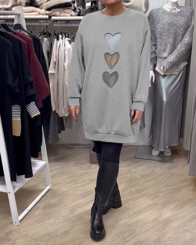 Ava | Casual Sweatshirt Dress