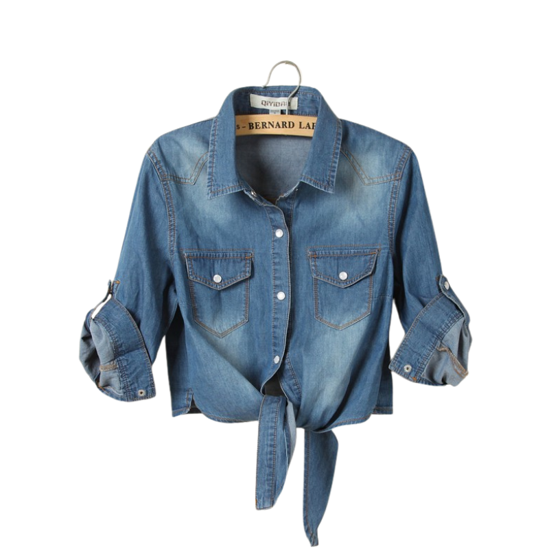 Paige | Sophisticated 3/4 Sleeve Crop Shirt