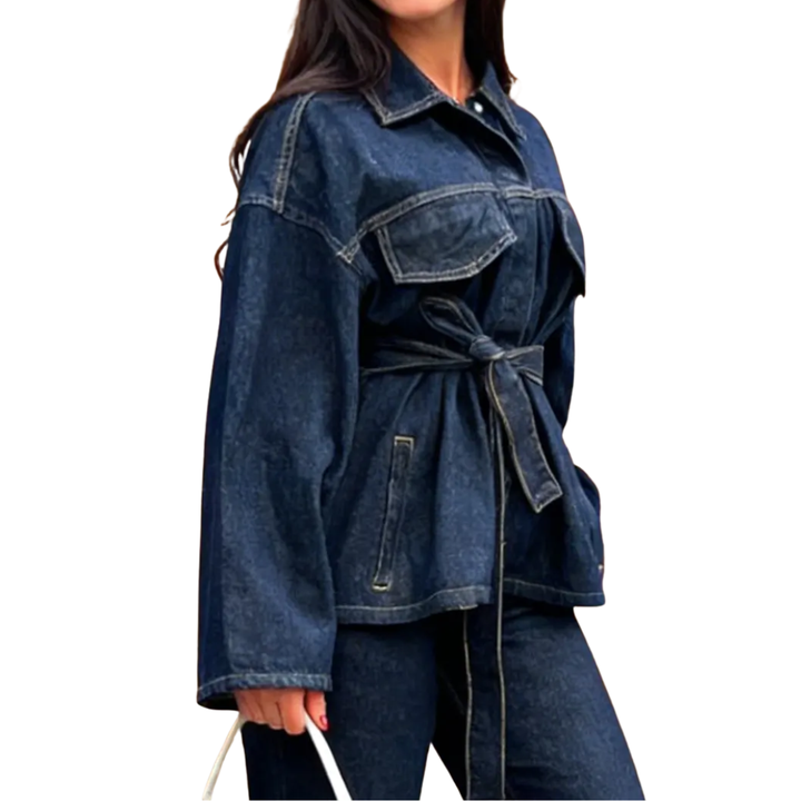 Hayley | Relaxed Dark Wash Denim Jacket