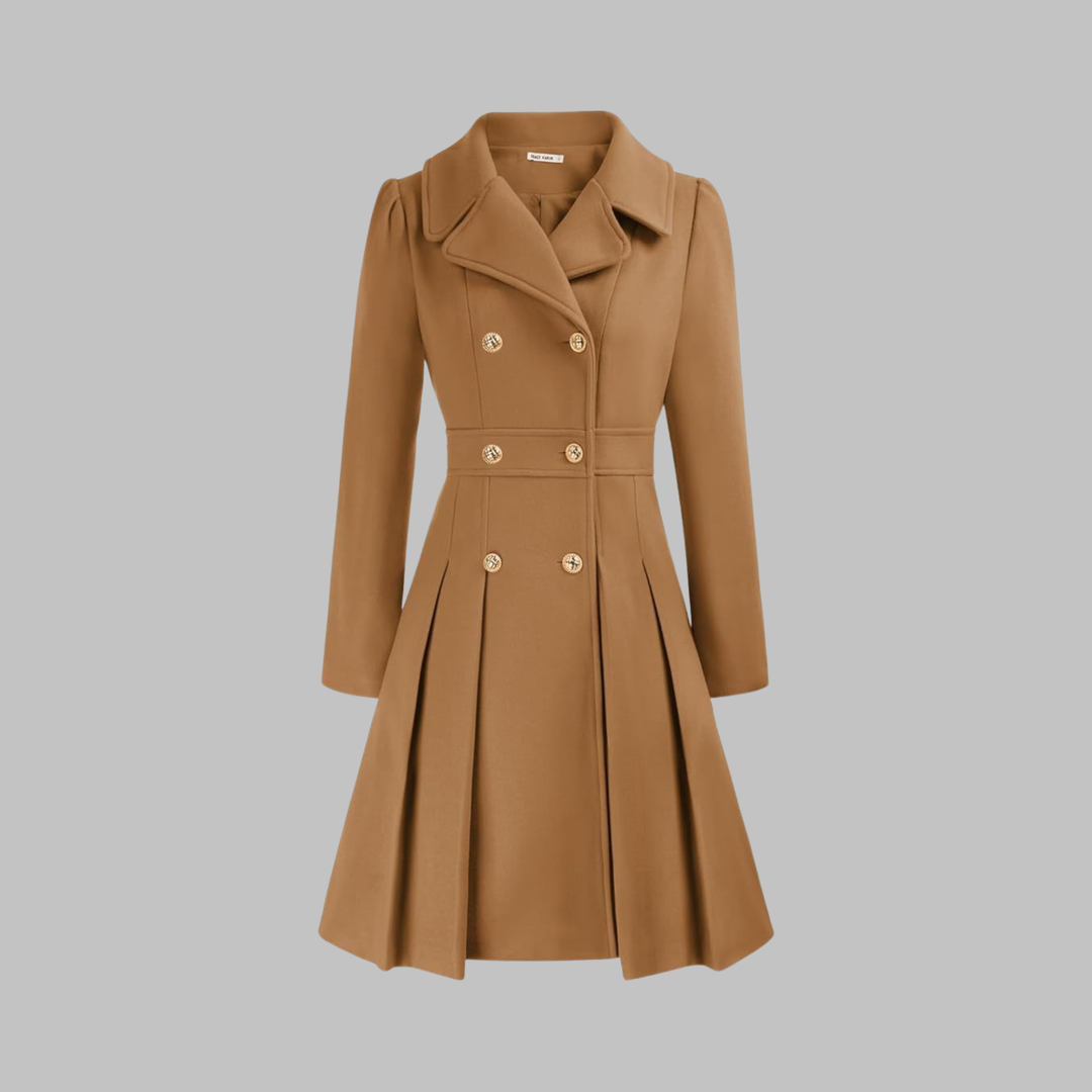 Jacinta | Classy Double Button Long Sleeve Coat