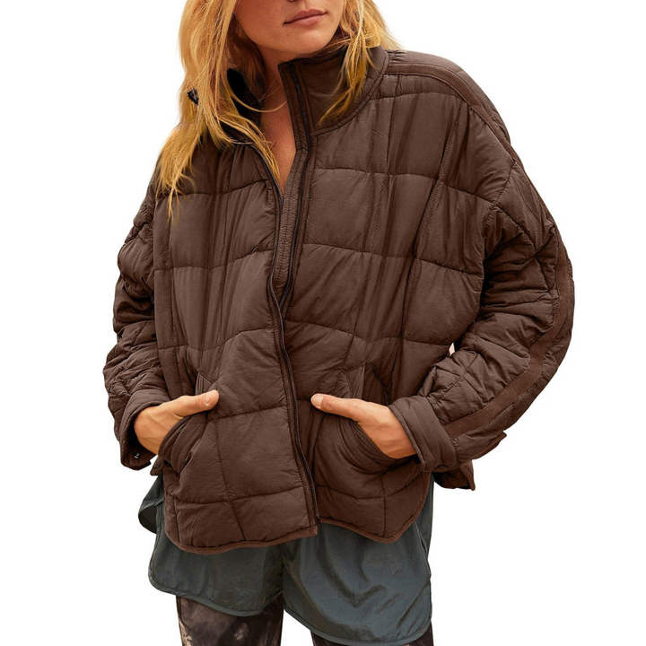 Amelia | Lightweight Compact Zip Puffer Jacket