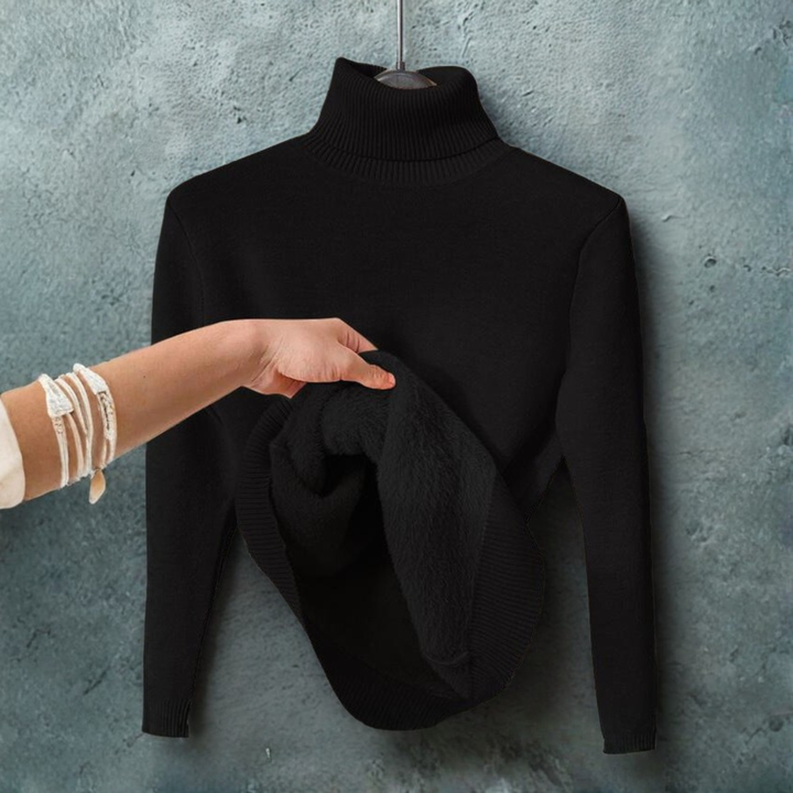 Mackenzie | Cosy Plain Turtle Neck Long Sleeve Sweater