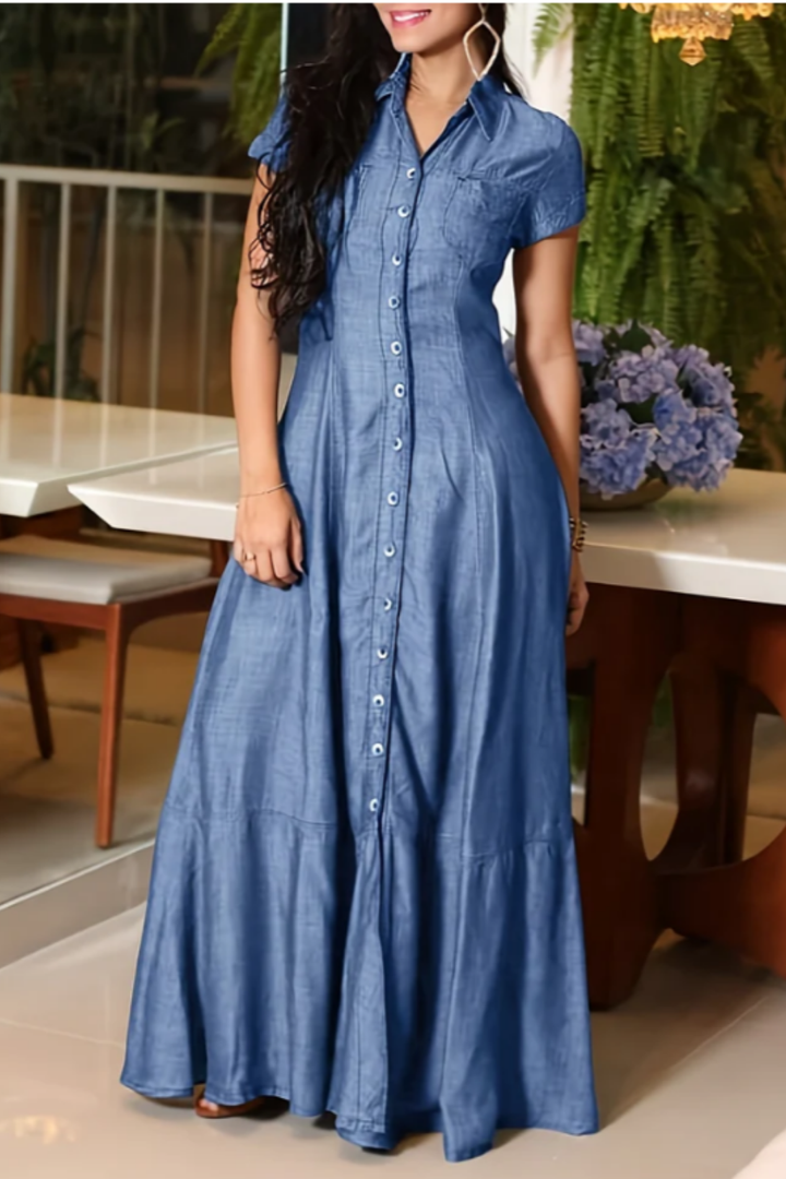 Daisy - Long Denim Dress