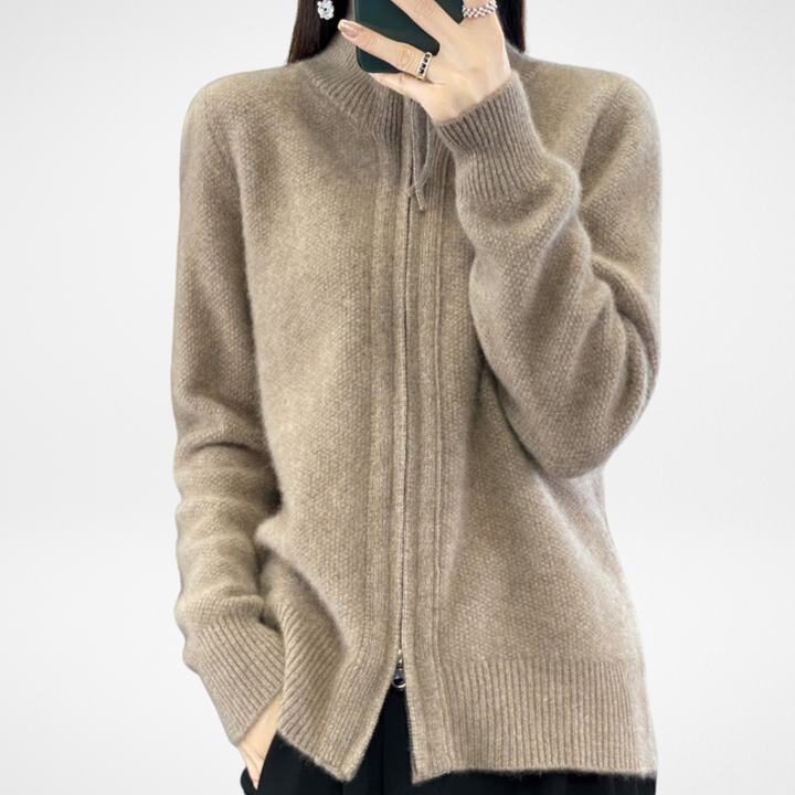 Samantha | Minimalist Zip Sweater