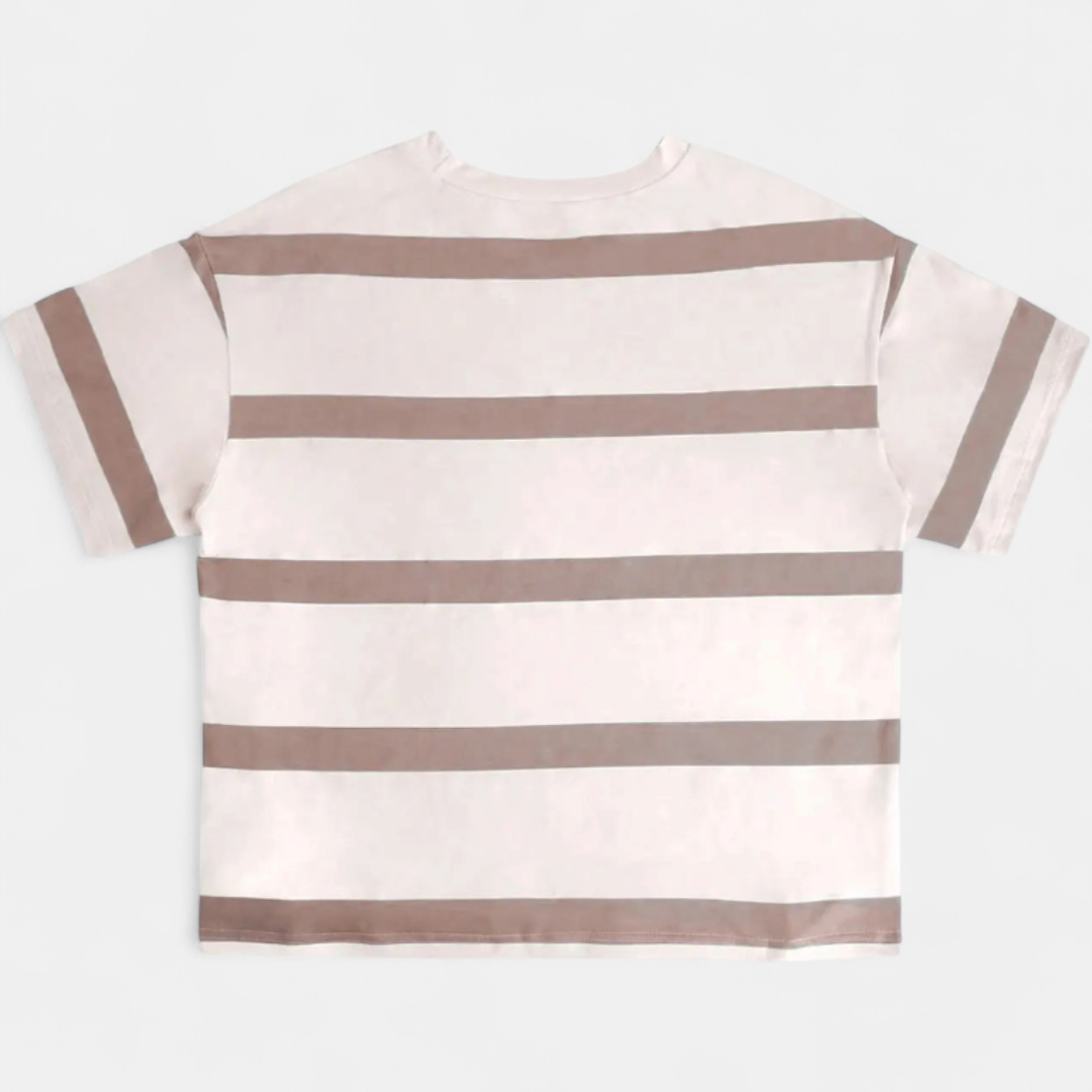 Tessa | Relaxed Striped Soft Crew Top
