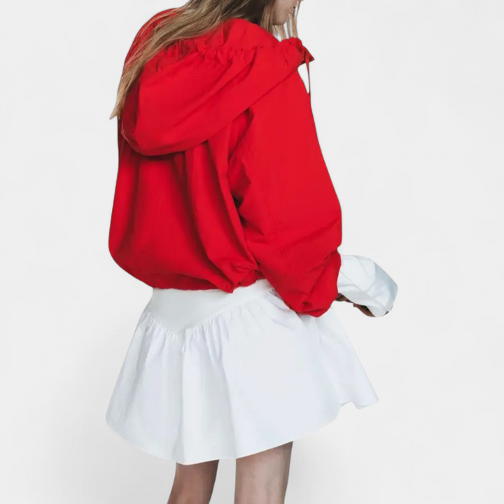 Annabelle | Y2K Bow-Detail Drawstring Hoodie Jacket
