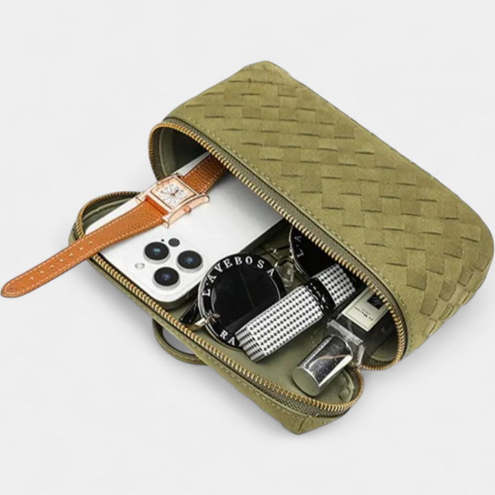Alana | Vintage Matte Hand-Woven Box Bag