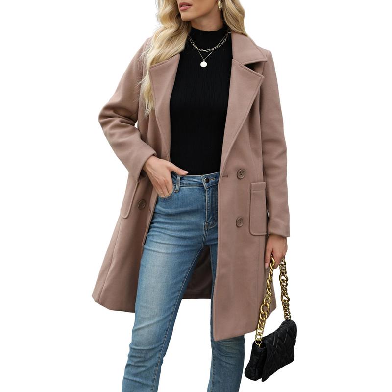 Natalie | Casual Wool Blend Warm Coat with Notch Lapel for Winter Wear