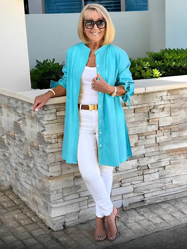 Zoe | Classy Long Shirt Jacket