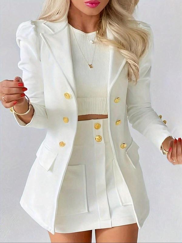 Danielle | Elegant Two-Piece Blazer & Skirt Set for Winter & Fall Fashion