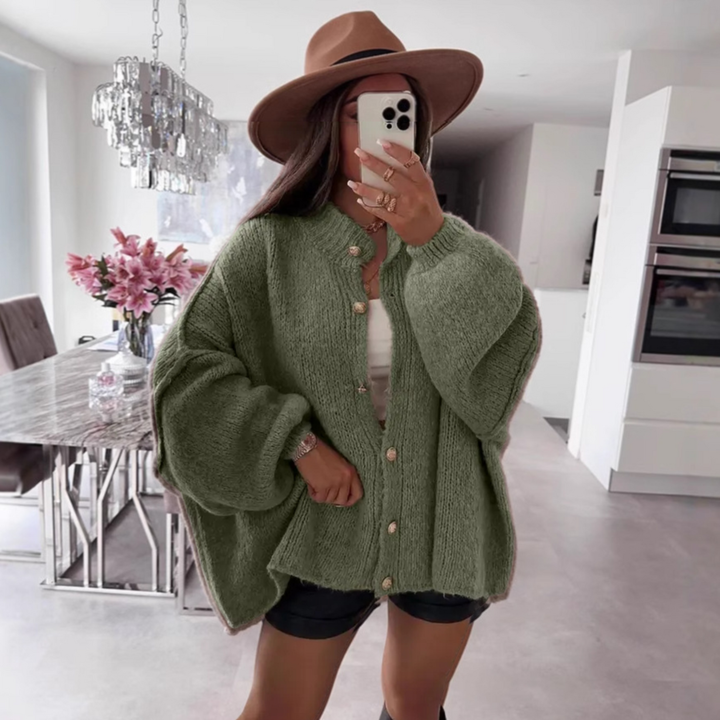 Annabelle | Classic Button-Down Long Sleeve Cardigan