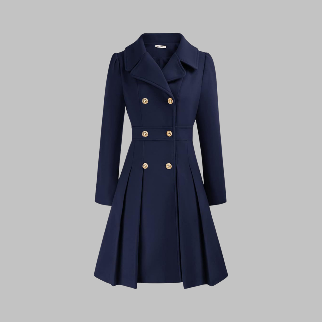 Jacinta | Classy Double Button Long Sleeve Coat