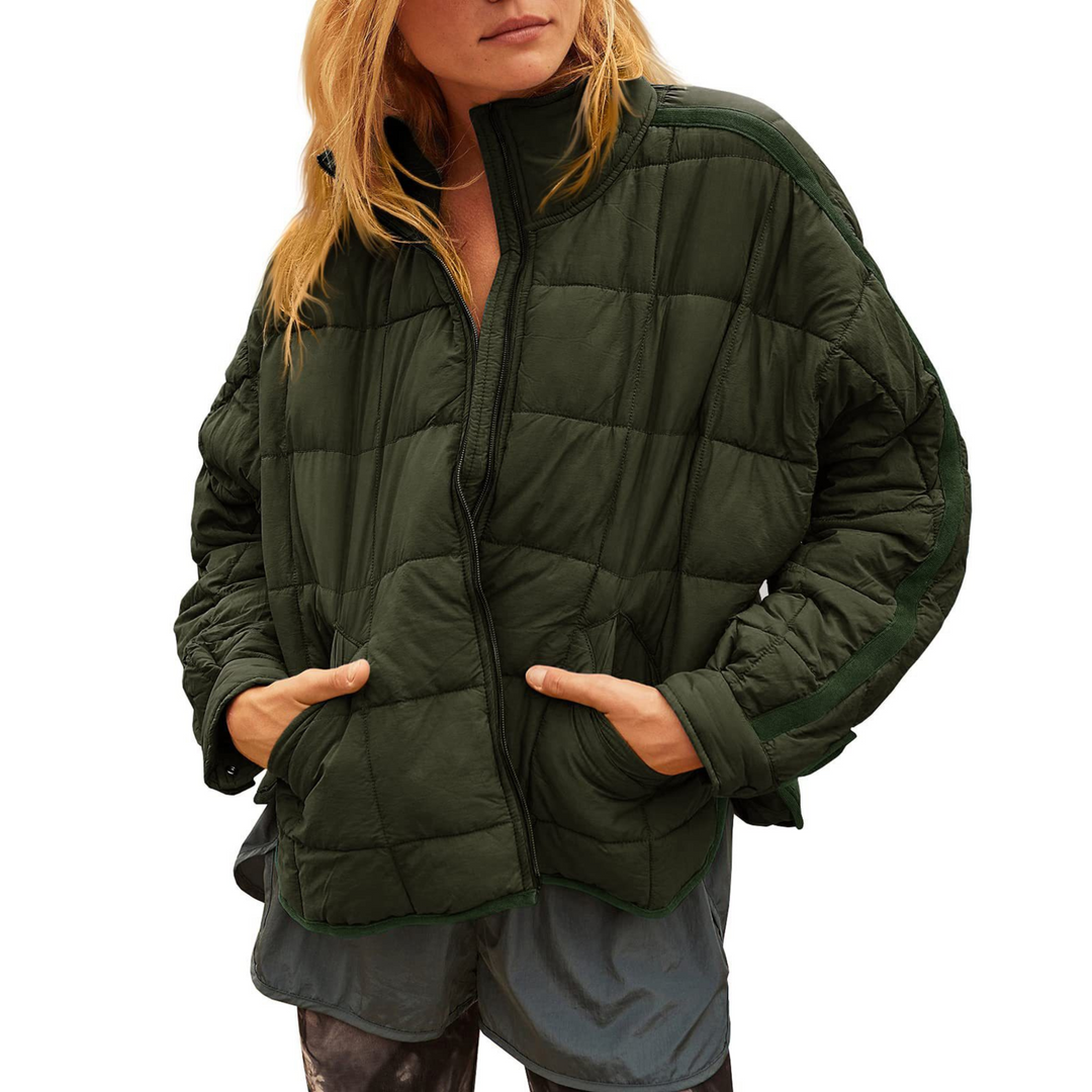 Amelia | Lightweight Compact Zip Puffer Jacket