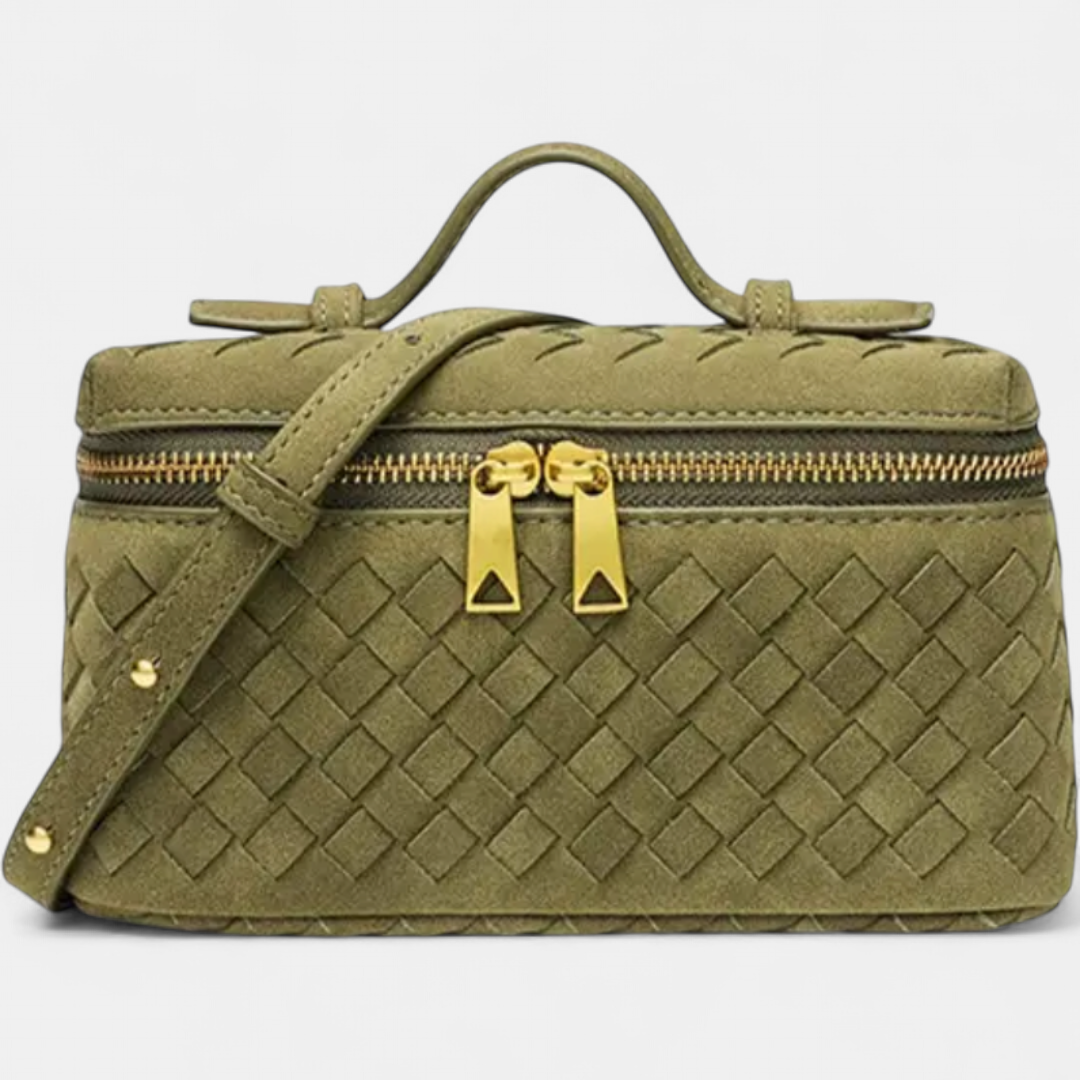 Alana | Vintage Matte Hand-Woven Box Bag