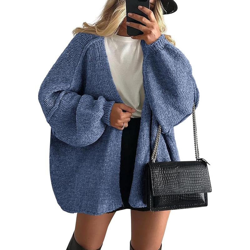 Hayley | Oversized Fit Lantern Sleeve Autumn Knit Cardigan