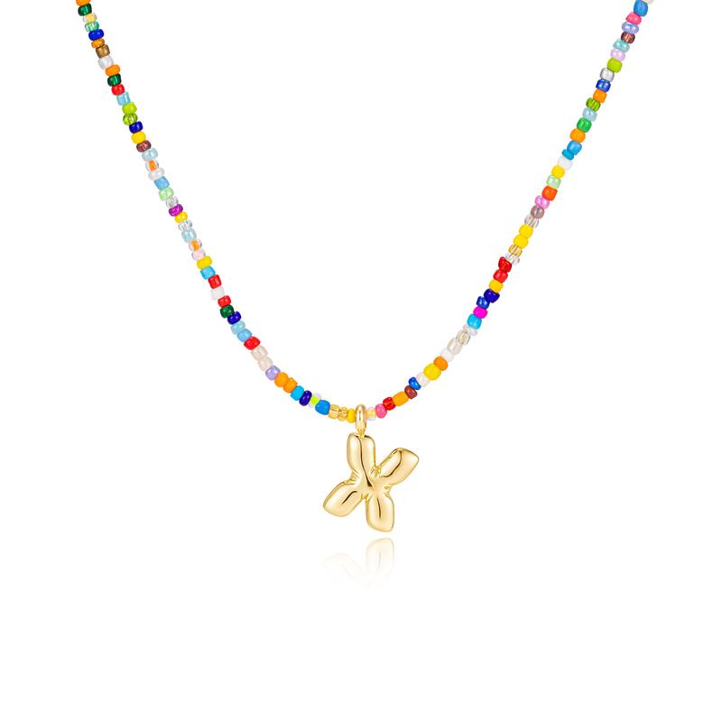 Naomi | Colorful Bubble Letter Necklace