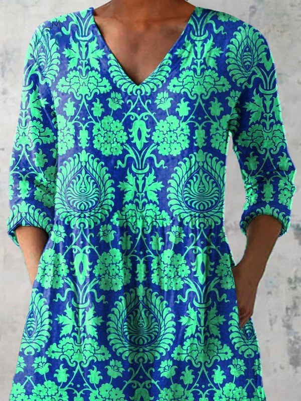 Cornelia | Long blouse with V-neck