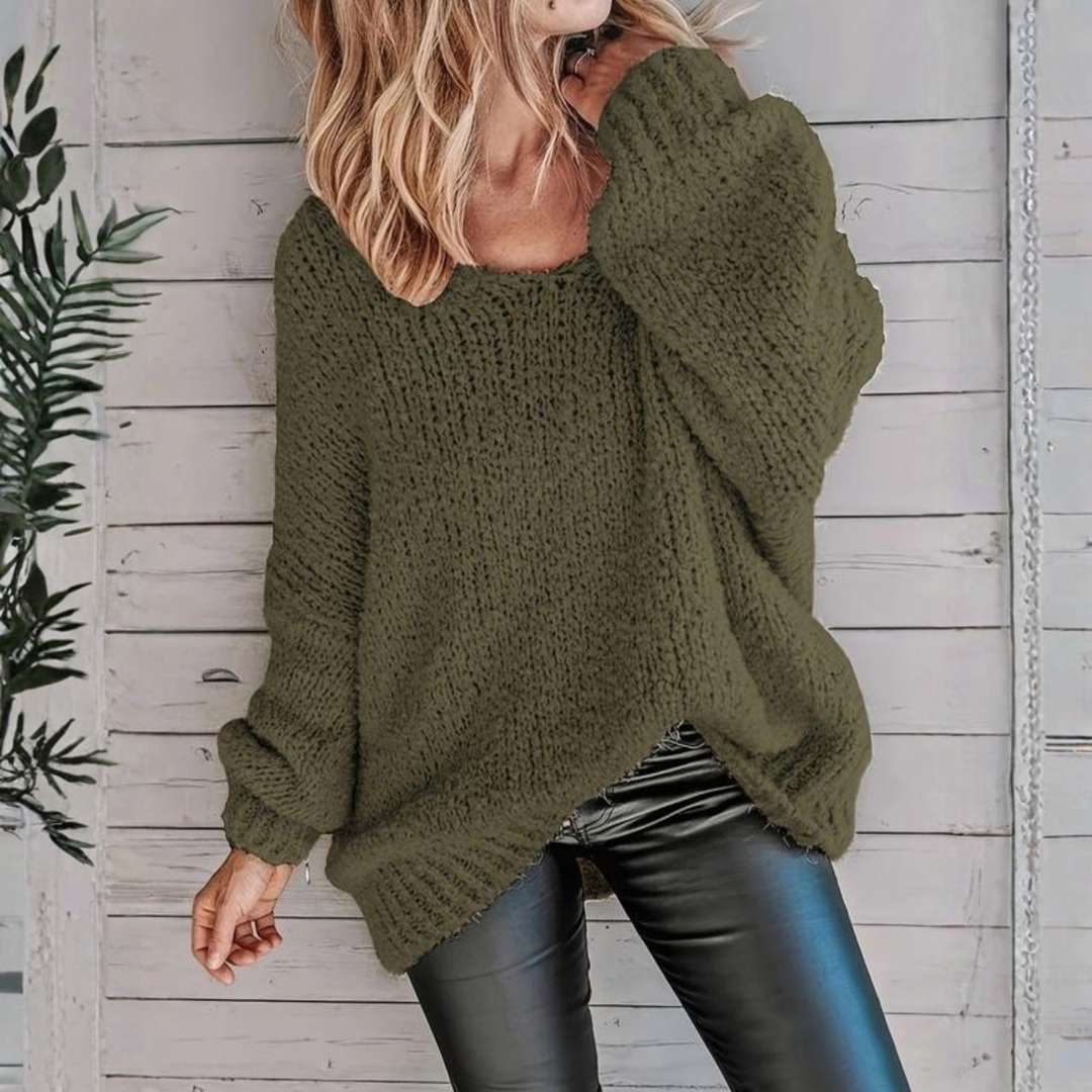 Rachael | Casual Long Sleeve Round Neck Sweater