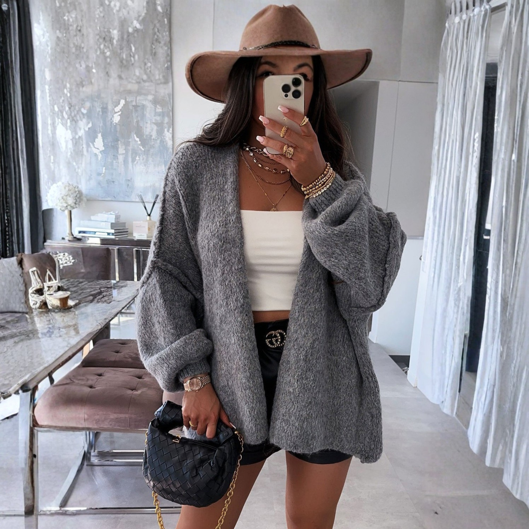 Annabelle | Classic Button-Down Long Sleeve Cardigan