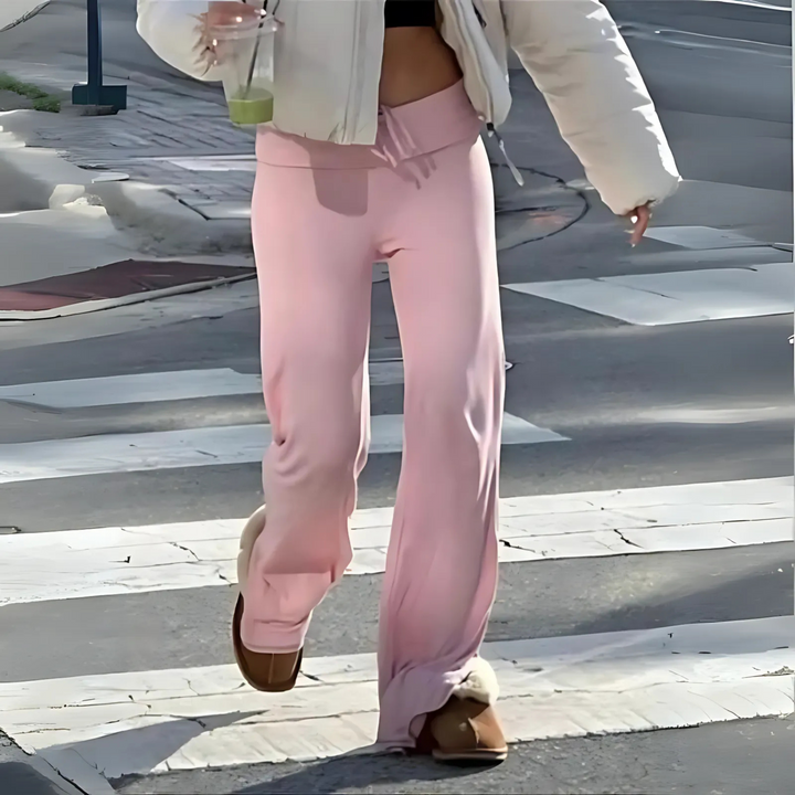 Elsie | Casual Drawstring Straight Leg Pants