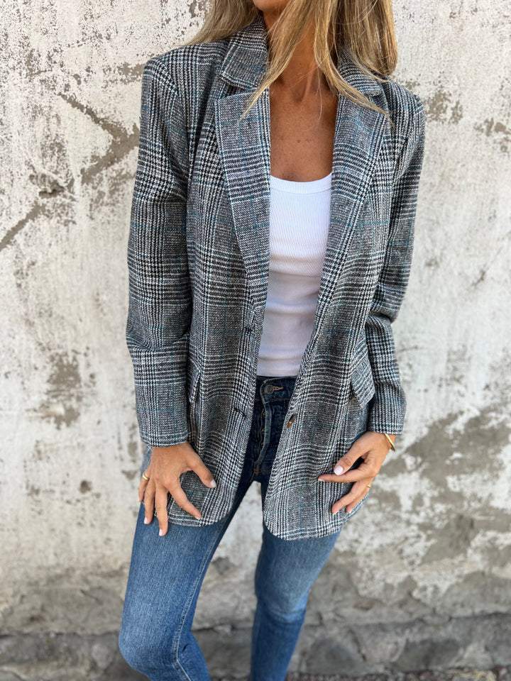 Bianca | Classic Plaid Blazer