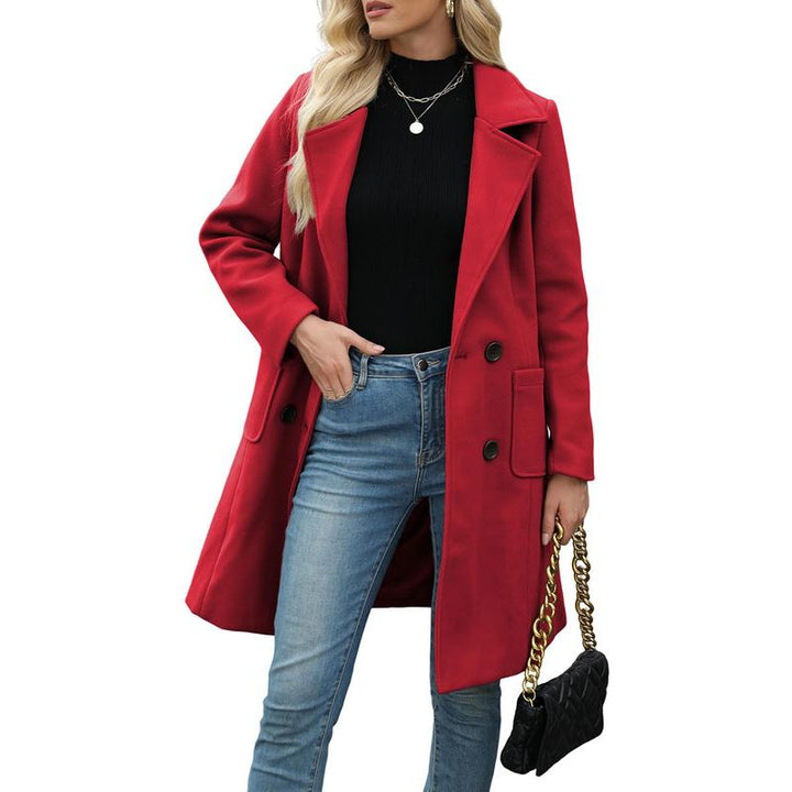 Natalie | Casual Wool Blend Warm Coat with Notch Lapel for Winter Wear