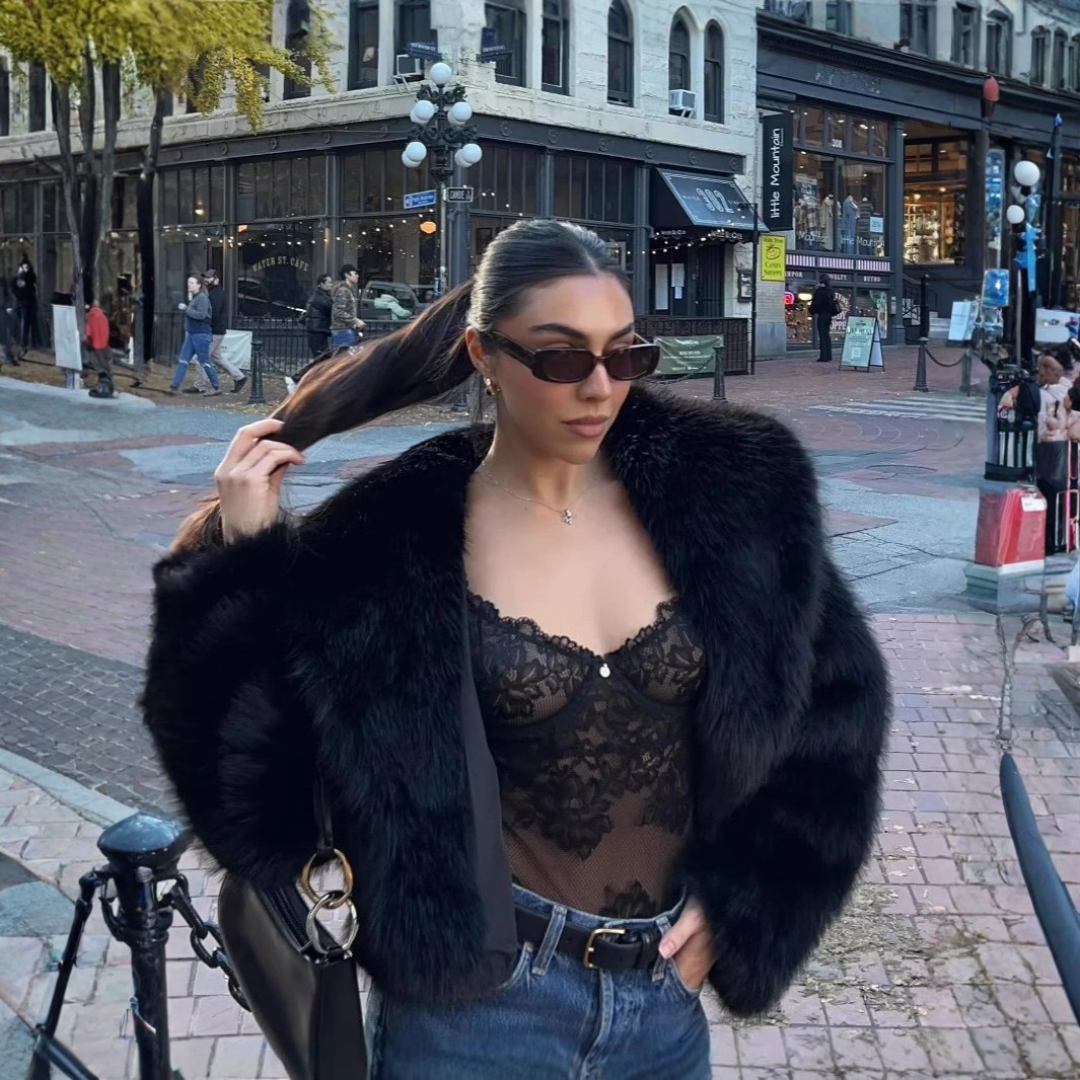 Leah | Chic Faux Loose Fit Winter High-End Coat